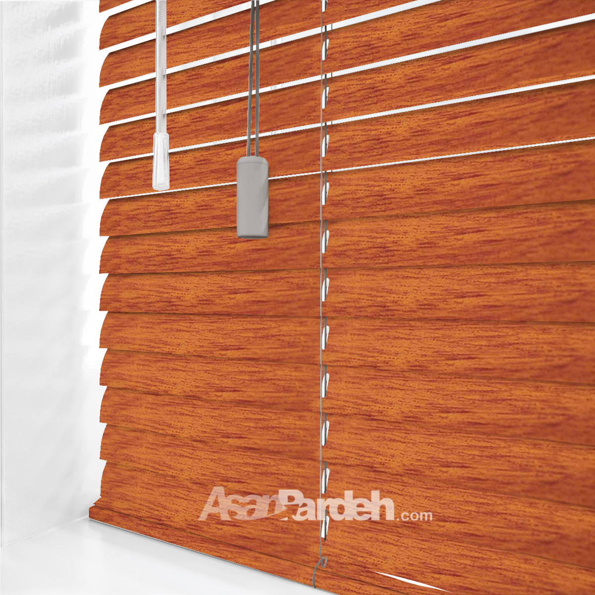 Asanpardeh_venetian_wood_R4403 پرده کرکره فلزی طرح چوب